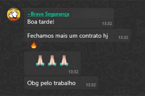 Print Depoimento - Brava Segurança